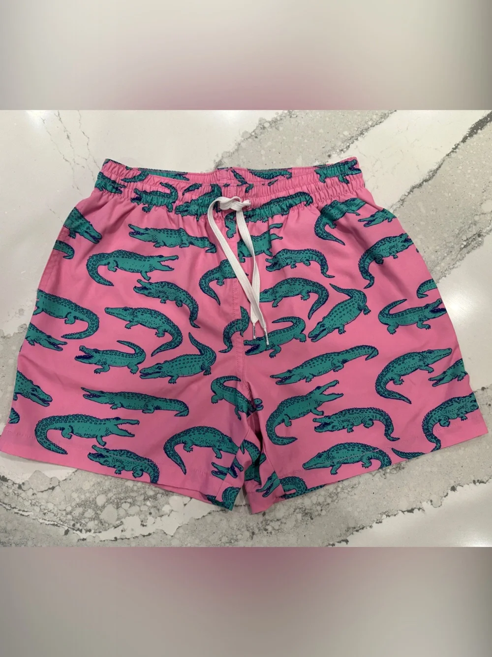 Men’s S Chubbies Swim Shorts with Green Alligator Print